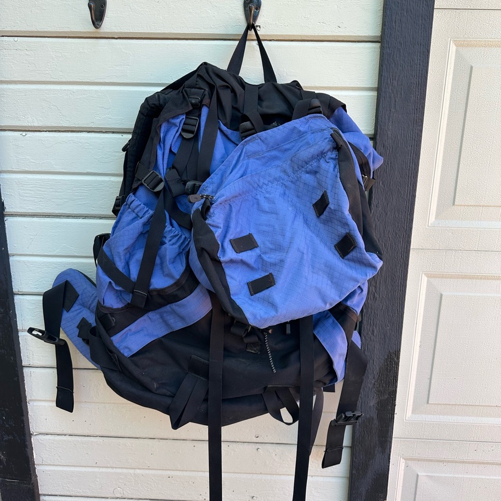 Lowe Alpine Backpack- Blue and Black Hiking Backpack (Large Size)